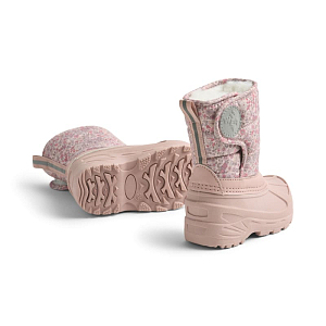 Сапоги зимние Wheat "Winty Rose Powder Flowers", розовая акварель